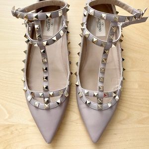 Valentino Rockstud Caged Ballet Flat